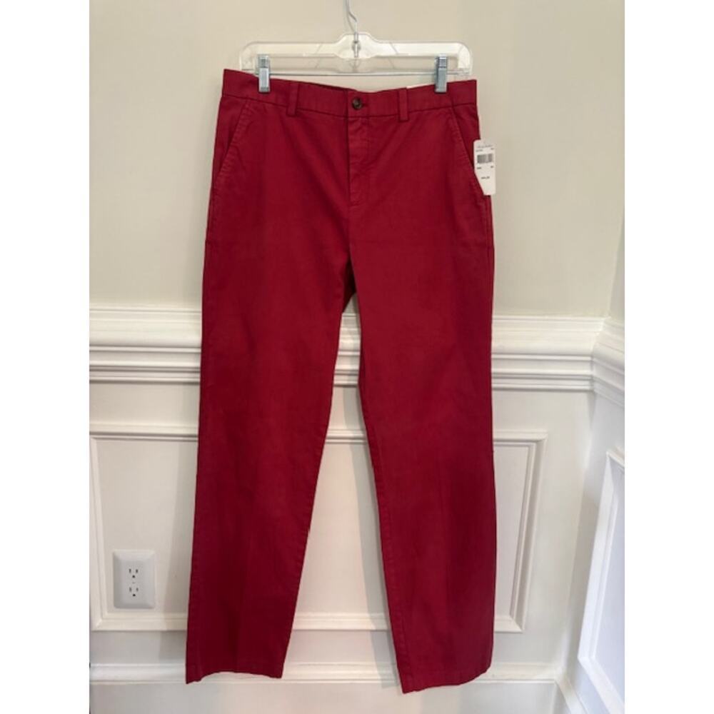 Brooks Brothers Pants Chinos Boys Size 18 Red 100% Cotton Preppy NWT NEW
